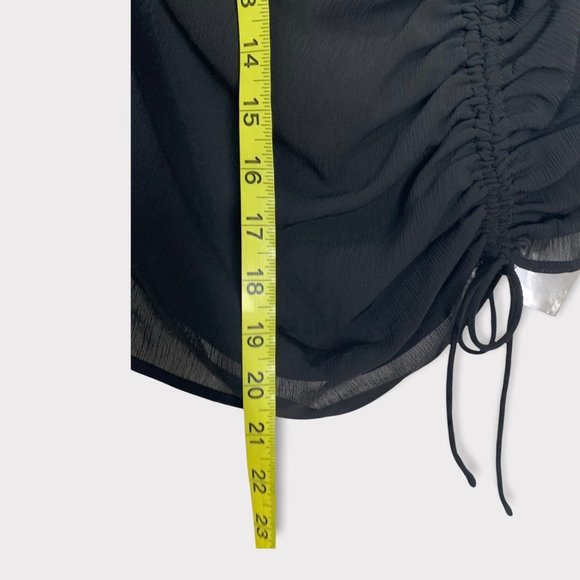 Superdown x Draya Michele Chiffon Strapless Top Medium - Picture 6 of 8